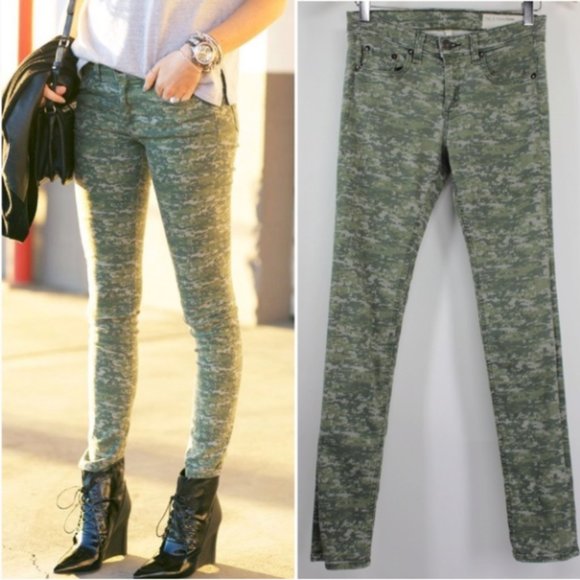 camo stretch jeans